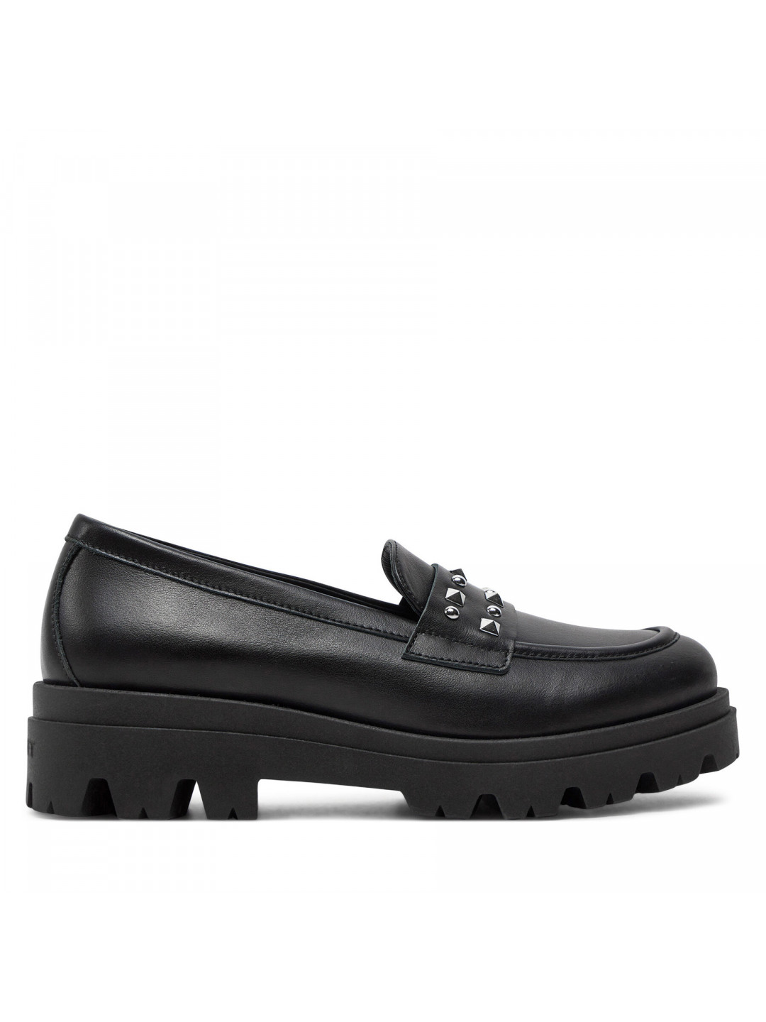 Loafersy TWINSET Mocassino 242GCJ024 Černá